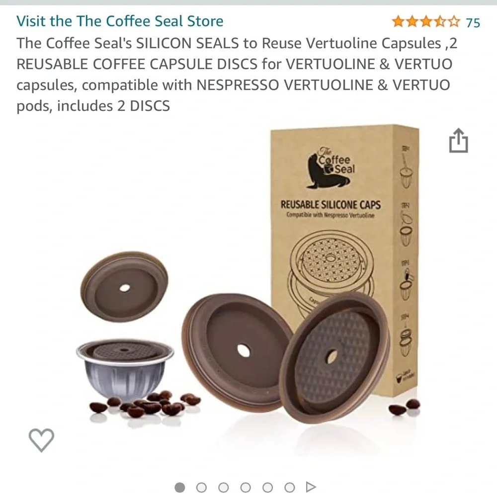 Nespresso reusable tops - Picture 1 of 2